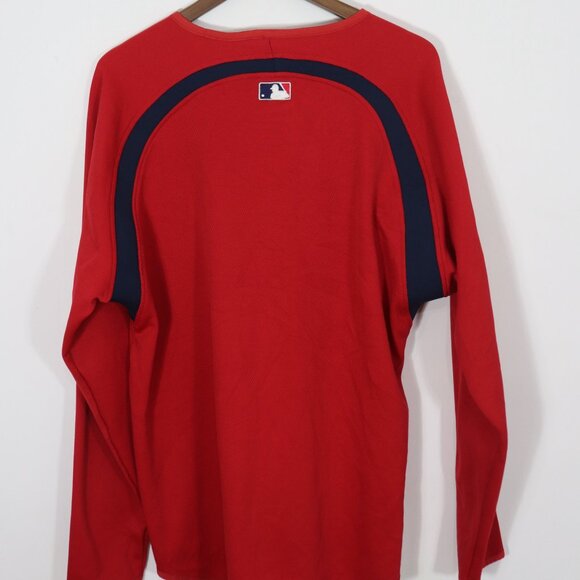 Majestic MLB Boston Red Sox Therma Base L/S Pullover Shirt Size L - Picture 4 of 8